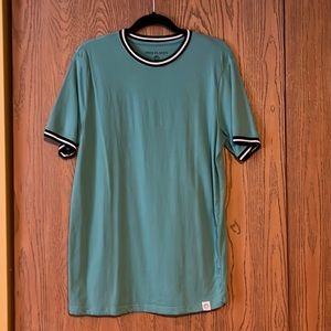 man short sleeve t-shirt color green size L FREE PLANET